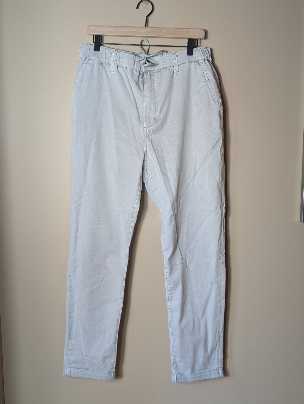 Joe's Jeans Light Gray Drawstring Chinos